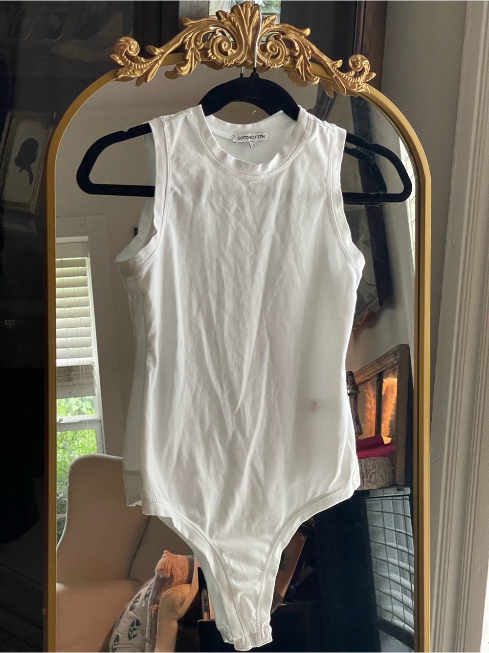 Cotton Citizen NWOT White Sleeveless High Neck Bodysuit